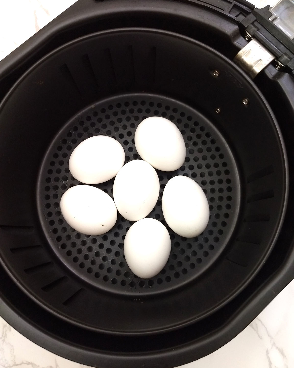 Air Fryer Hard Boiled Eggs, Easy To Peel - Magenta Streaks