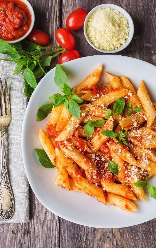 Penne Rosa Recipe [Noodles & Co. Copycat!] Magenta Streaks
